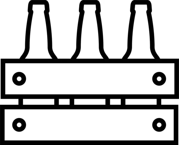 Значок Пляшки Алкогольного Пива — стоковий вектор