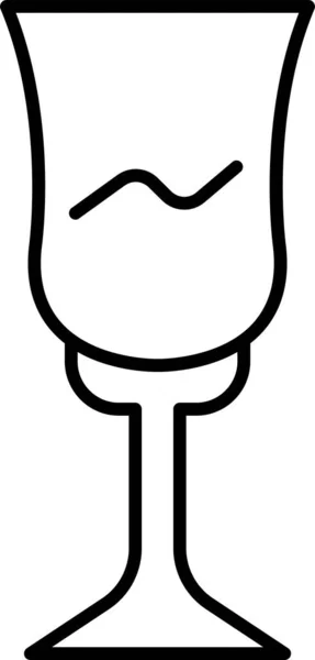 Алкогольний Напій Скляна Іконка — стоковий вектор