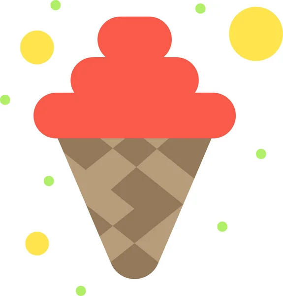 Икона Мороженого Весенней Категории — стоковый вектор