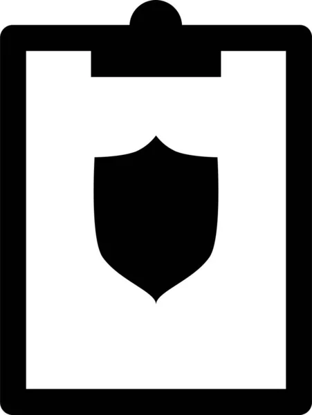 Ikona Osłony Schowka Solidnym Stylu — Wektor stockowy