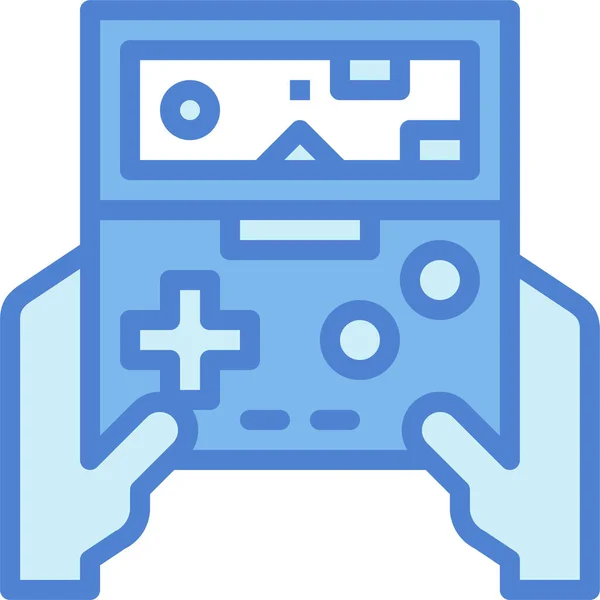 Gam Juego Icono Mano — Vector de stock