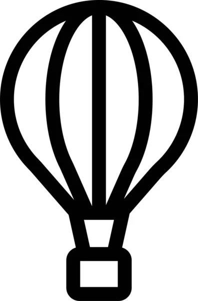 Luftballon Kontur Symbol Umriss Stil — Stockvektor