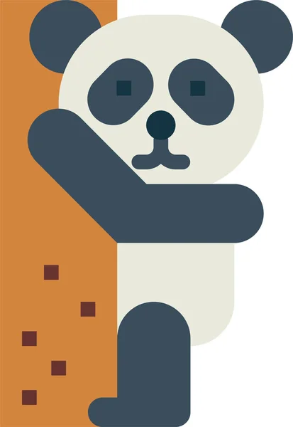 Panda Ours Animal Icône — Image vectorielle