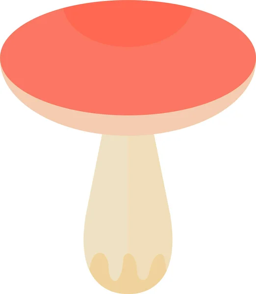 Agaric Voar Ícone Floresta Estilo Plano — Vetor de Stock