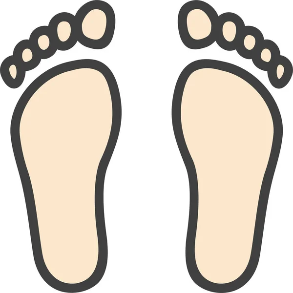 Foot Hyperpronation Orthopedist Icon — Stock Vector