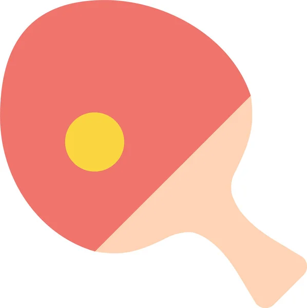 Olympics Ping Pong Icon Flat Style — 스톡 벡터