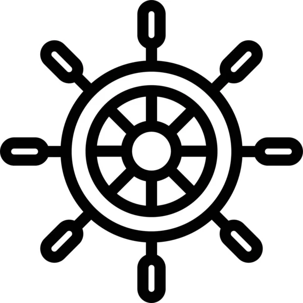 Barco Pirata Náutico Icono Cultura Comunidades Categoría — Archivo Imágenes Vectoriales