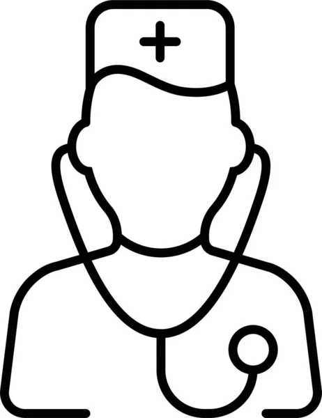 Médecin Gynécologue Homme Icône — Image vectorielle