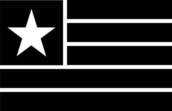 Ícone Bandeira País Africano Estilo Sólido —  Vetores de Stock
