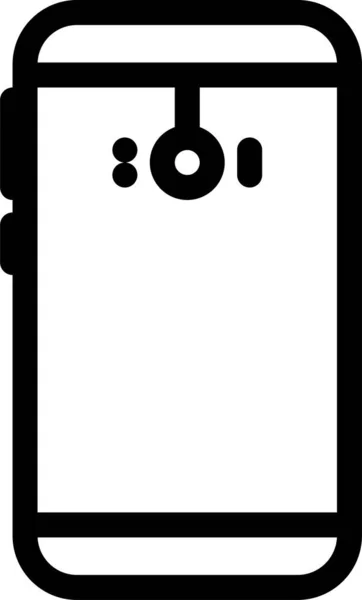 Back Camera Mobile Icon Computer Hardware Category — Stock Vector