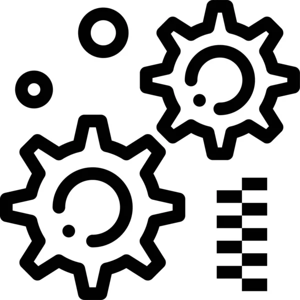 Engranaje Ingeniería Cogwheel Icono — Vector de stock