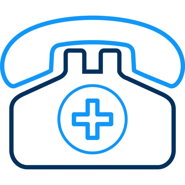 Care Doctor Emergency Icon Outline Style — Stock Vector