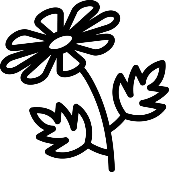 Icône Fleur Marguerite Chrysanthème Dans Catégorie Agriculture Agriculture Jardinage — Image vectorielle