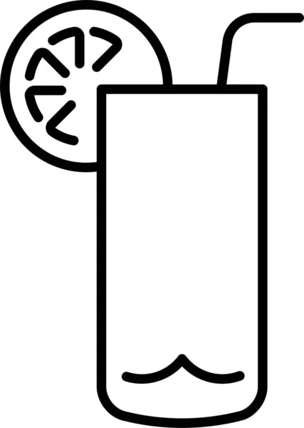 Ikona Kieliszka Koktajlowego — Wektor stockowy