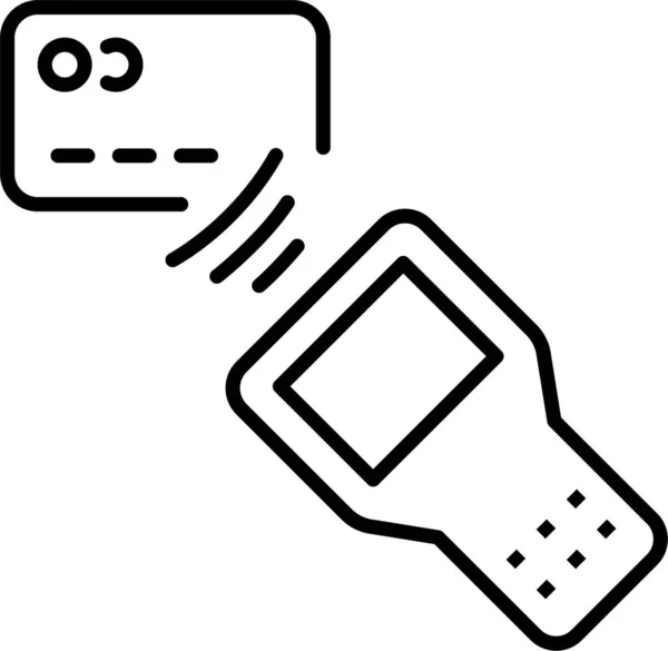 Kaart Valuta Digitaal Pictogram — Stockvector