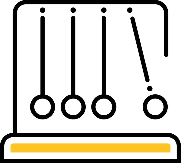 レイアウト ニュートン物理学のアイコン — ストックベクタ
