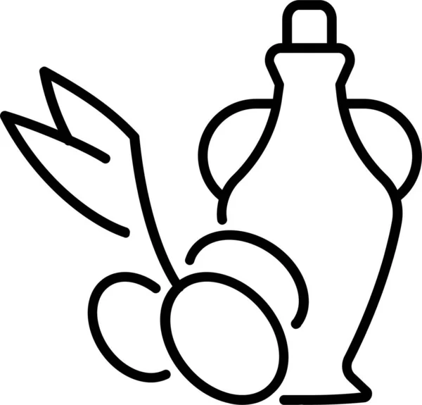 Aceite Botella Aromaterapia Icono — Archivo Imágenes Vectoriales