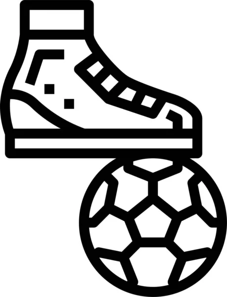 Ball Foot Football Icon Sport Category — Stock Vector