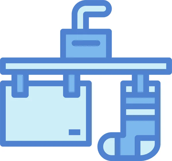 Wäscheleine Trockene Ikone — Stockvektor