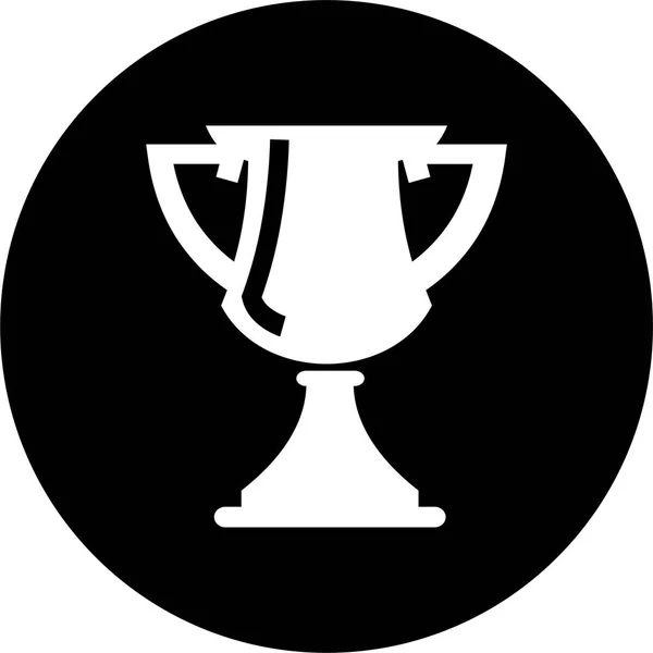 Award Fitness Games Icon Solid Style — 스톡 벡터