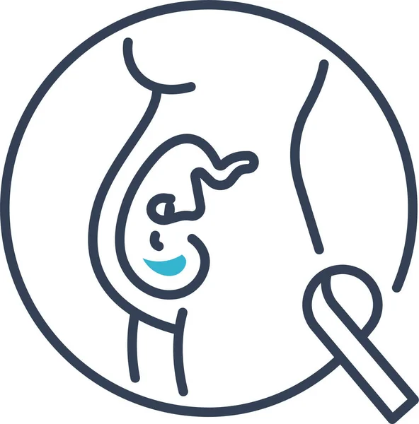 Medicine Pregnancy Hiv Icon — Stock Vector