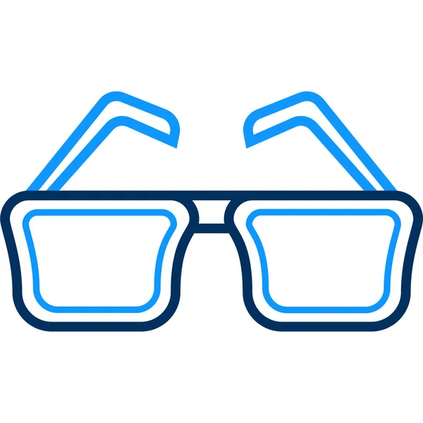 Gafas Vista Spects Icono Estilo Contorno — Archivo Imágenes Vectoriales