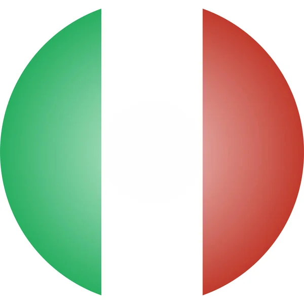 Ország Zászló Olasz Ikon Izometrikus Stílusban — Stock Vector