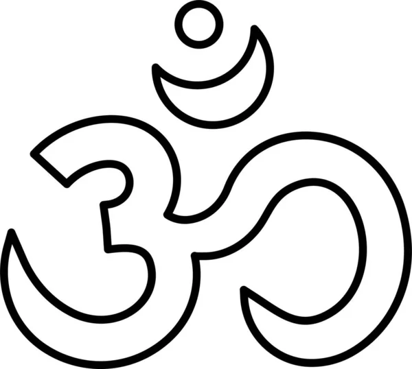 Glaube Hindu Symbol — Stockvektor
