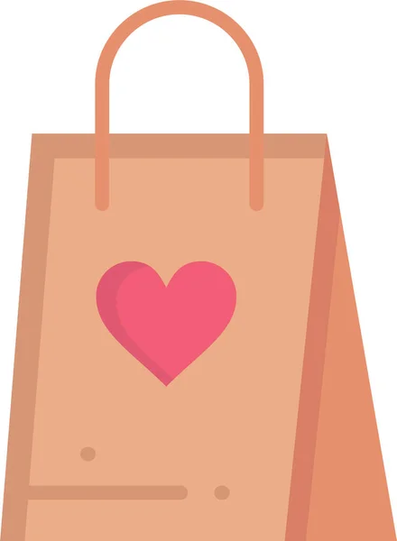 Bag Day Gift Icon — Stock Vector