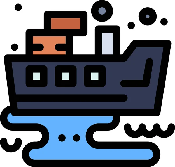 Leaked Oil Pollution Icon — Stock Vector