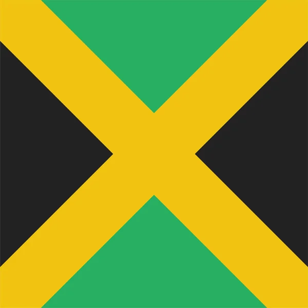 País Bandera Jamaica Icono Estilo Plano — Archivo Imágenes Vectoriales