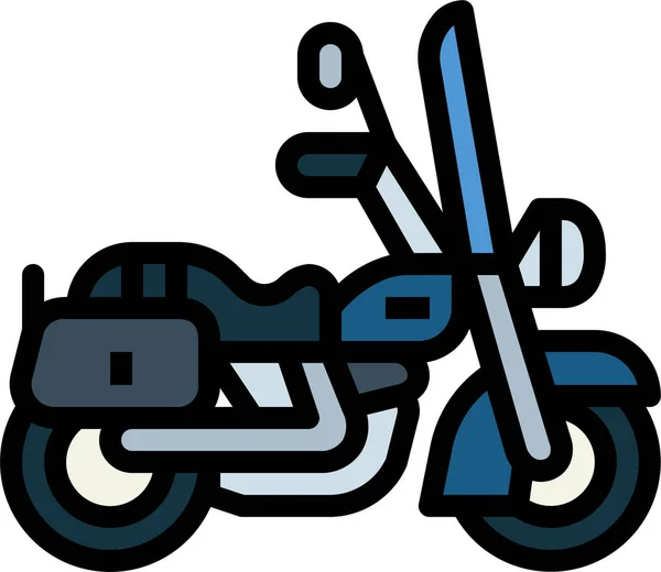 Harley Motobike Motorcycle Icon — Stock Vector