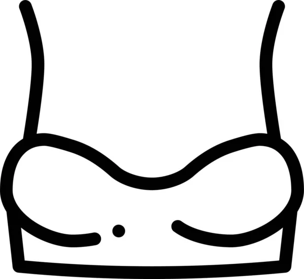 Soutien Gorge Lingerie Icône — Image vectorielle