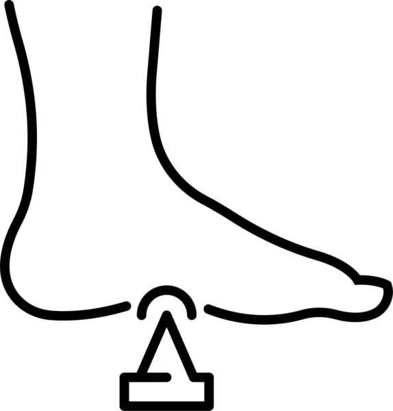 Ikona Zranění Nohou — Stockový vektor