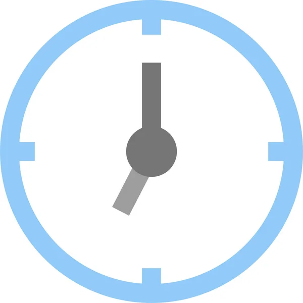 Reloj Sentido Las Agujas Del Reloj Icono Estilo Plano — Vector de stock