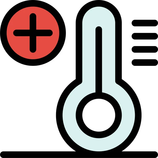 Klima Teplotní Ikona — Stockový vektor