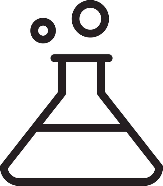 Ikona Chemii Chemicznej Bikar Zarysie — Wektor stockowy