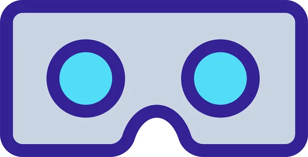 Dispositivo Realidade Óculos Ícone Categoria Jogos Jogos — Vetor de Stock