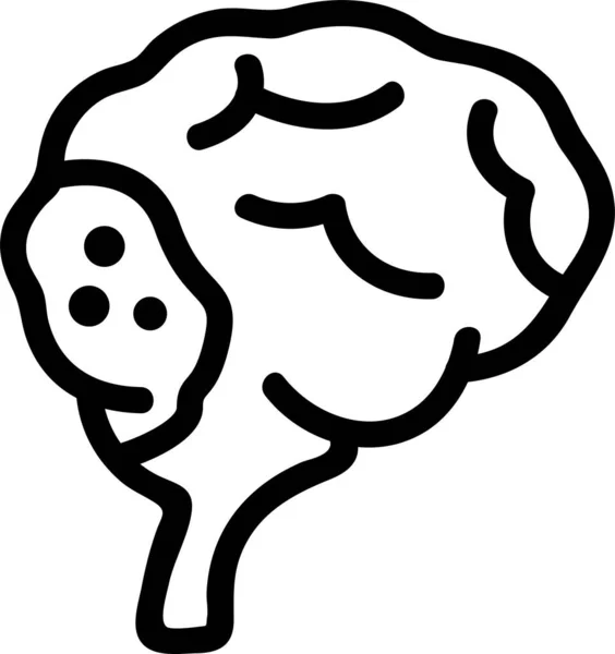 医療部門の脳がん要素のアイコン — ストックベクタ
