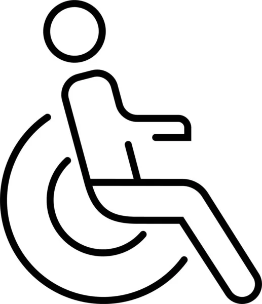 Ikona Invalidních Nemocí — Stockový vektor