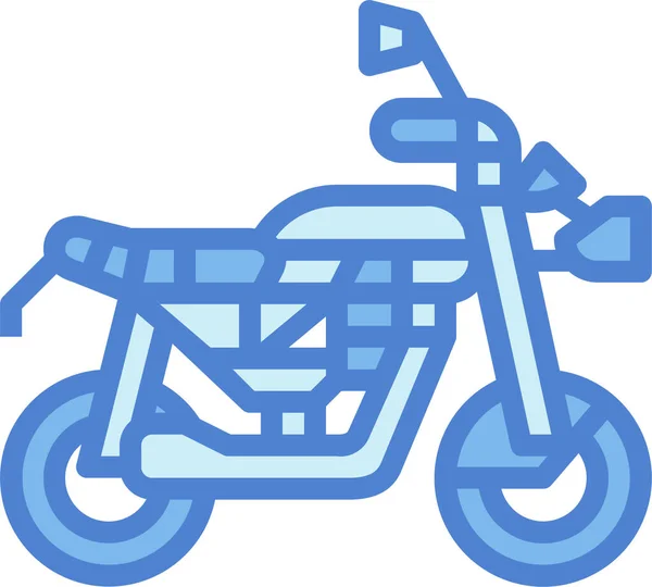 Cruiser Motorbike Motorcycle Icon — Stock Vector