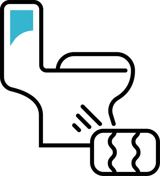 Symbol Für Toilettenreinigung — Stockvektor