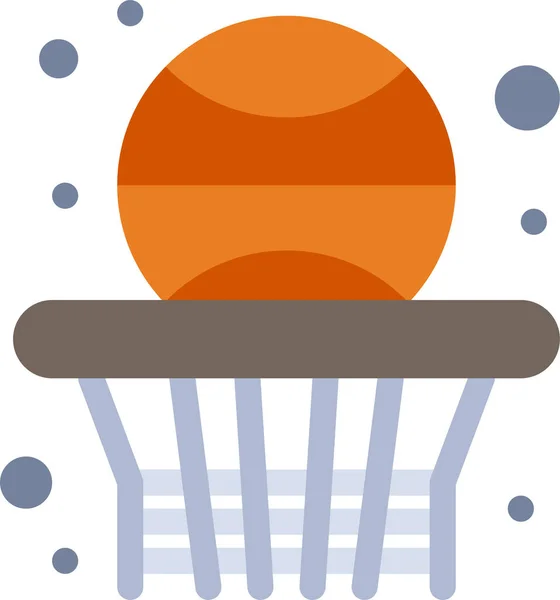 Geri Basketbol Eğitim Simgesi — Stok Vektör