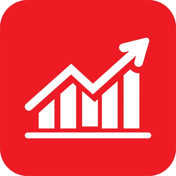 Analytics Balken Diagramm Symbol Solidem Stil — Stockvektor