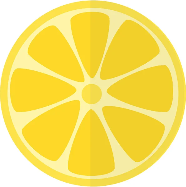 Comida Fruta Icono Saludable Estilo Plano — Vector de stock