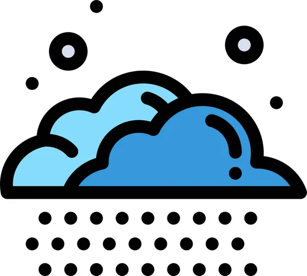 Nube Lluvia Tiempo Icono — Vector de stock