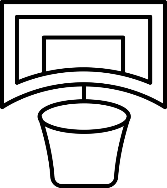 Basketballnetz Symbol — Stockvektor