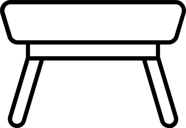 平衡木板凳图标 — 图库矢量图片