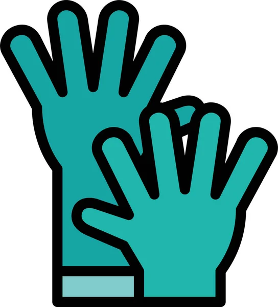 清洁手套手图标 — 图库矢量图片