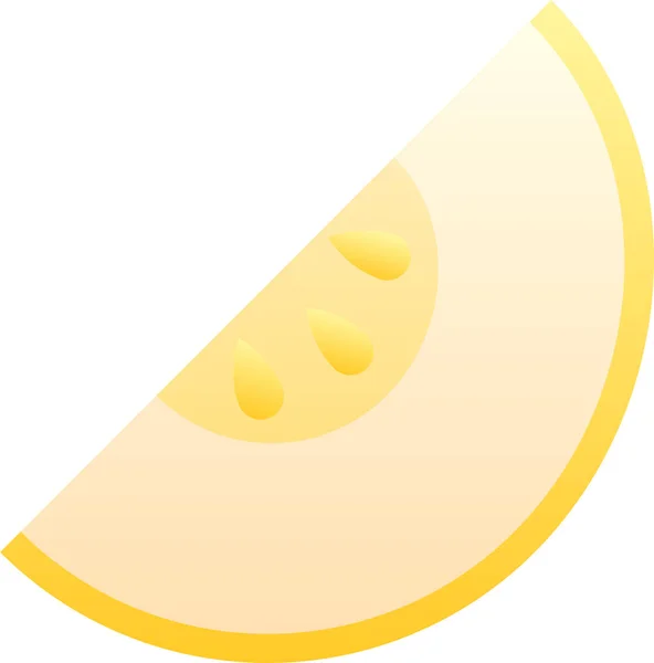Icône Fruits Baies Dans Style Lisse — Image vectorielle